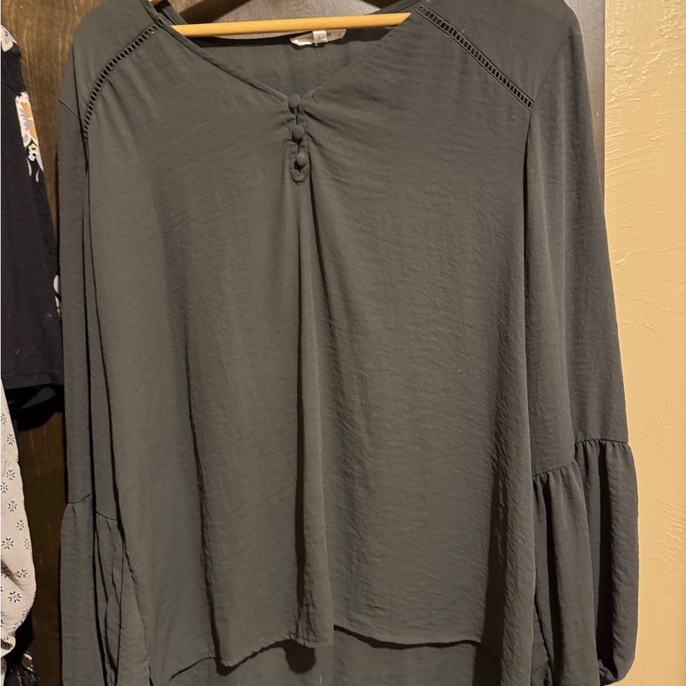 Elegant Dark Gray Women's Top